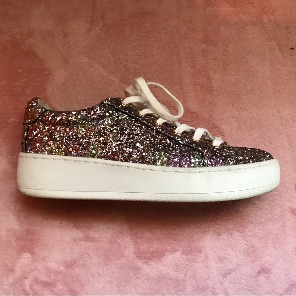 Glitter Steve Madden platform sneakers
